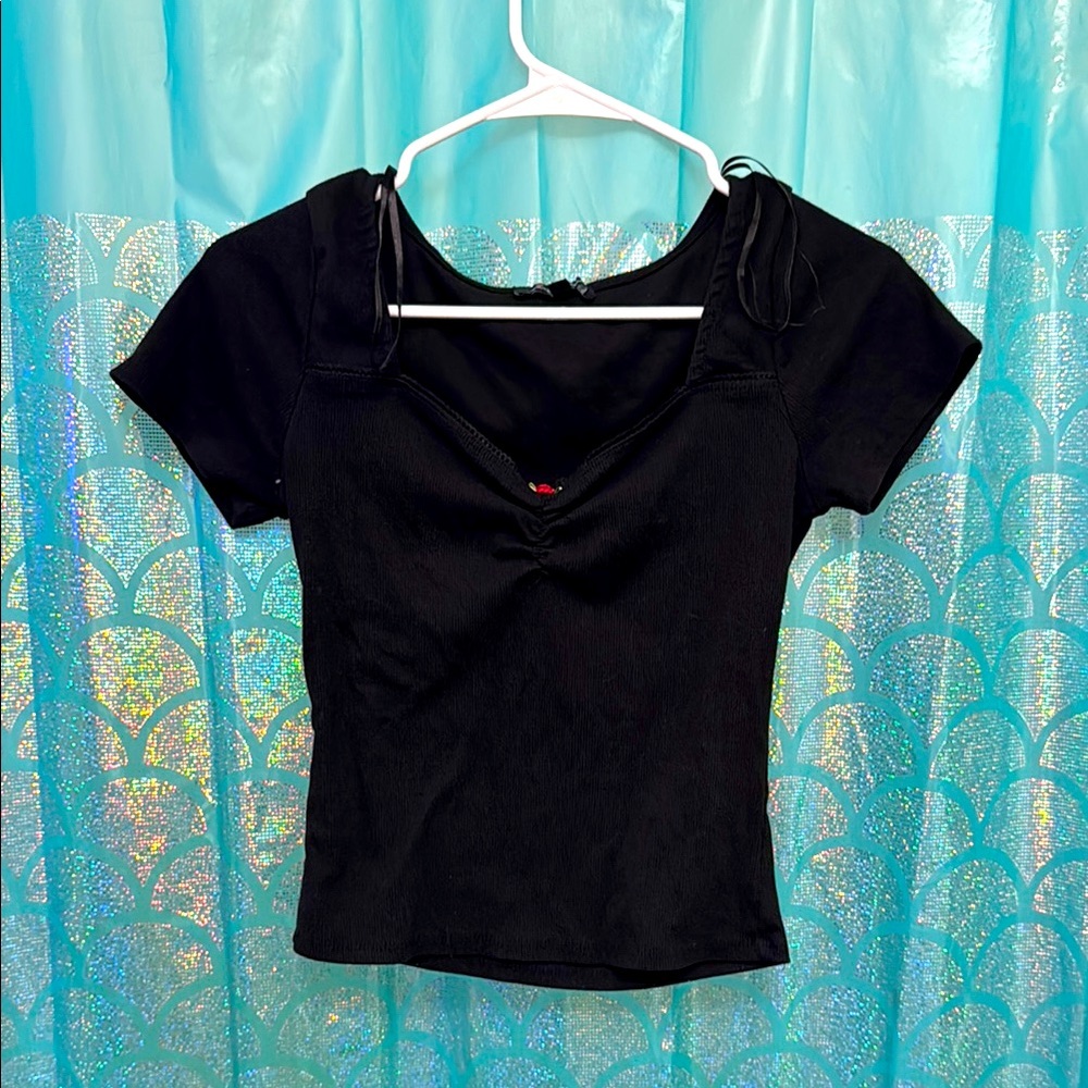 Elegant Black Women's Top